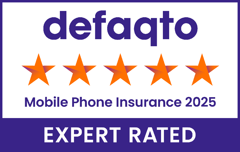 Mobile-Phone-Insurance-Rating-Category-and-Year-5-Colour-RGB Small defaqto logo expert rated mobile phone insurance 2025