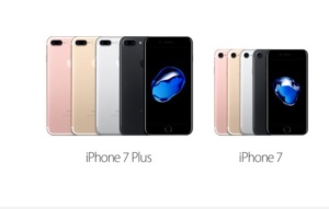 iPhone 7 colour range