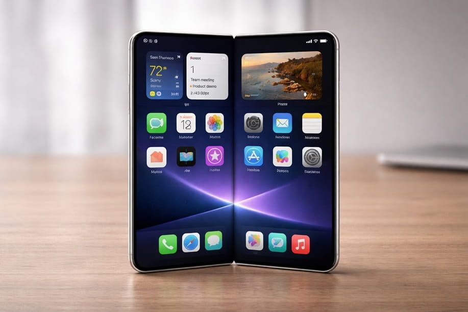 iPhone Fold on table